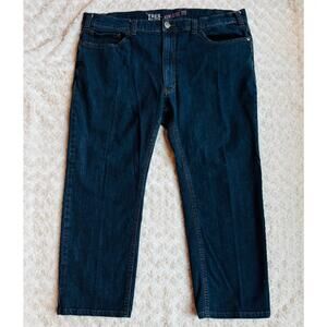 True Nations Athletic Fit Mens Blue Denim Cotton Dungarees Jeans Size 42